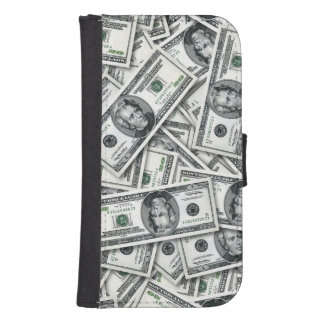 Twenty Dollar Bill Money Pattern Galaxy S4 Wallet Case