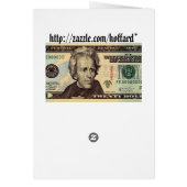 Twenty Dollar Bills Cards (Back)