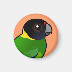 Customizable Twenty-eight Parrot Round Magnet