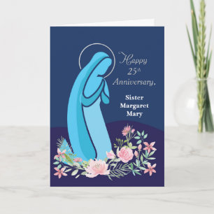 Twenty Fifth 25th Anniversary Religious Life Card
