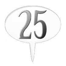 25th Anniversary Cake Toppers Zazzle