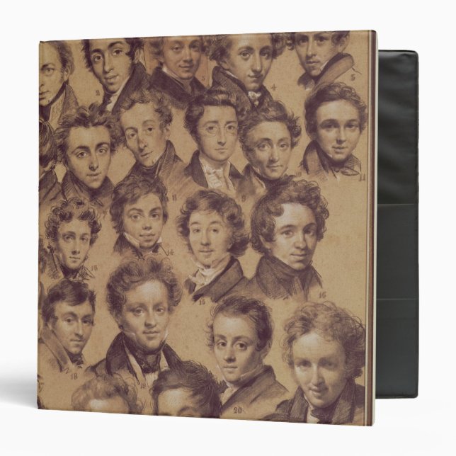 Twenty Five Pupils from the Studio of Antoine 3 Ring Binder (Front/Inside)