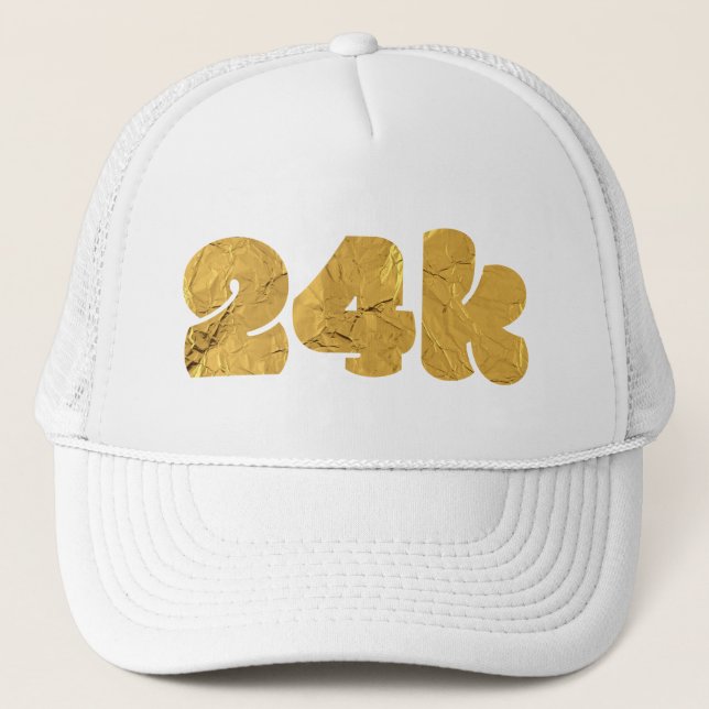 Twenty Four Karat Gold Trucker Hat (Front)