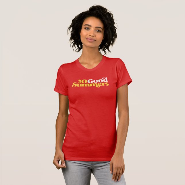 Twenty Good Summers: Red T-Shirt (Front Full)