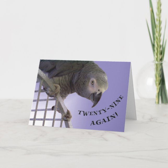 Twenty-Nine Again Card (Front)