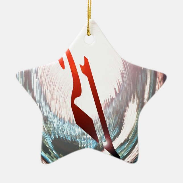 TWENTY-ONE ( 21st  BIRTHDAY ) Ceramic Ornament (Front)