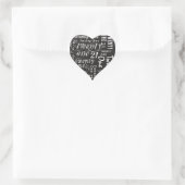 Twenty One Birthday Heart Sticker (Bag)