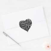 Twenty One Birthday Heart Sticker (Envelope)