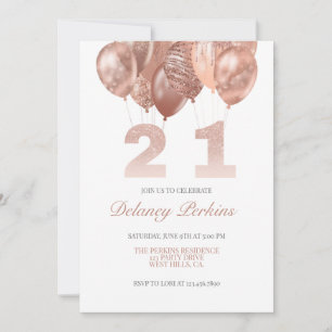Twenty one, Birthday invite, 21st birthday Announcement