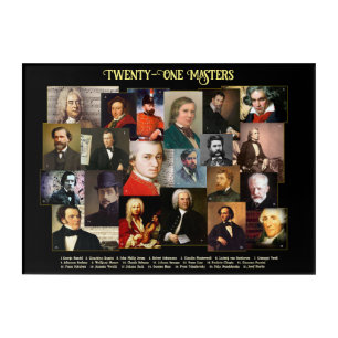 Twenty-One Masters Acrylic Print
