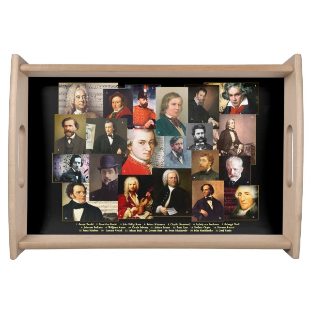 Twenty-One Masters  Serving Tray (Front)