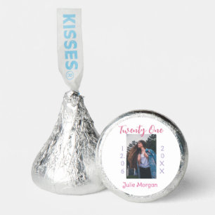 twenty one photo birthday pink purple girl boy nam hershey®'s kisses®