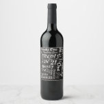 Twenty One Wine Label