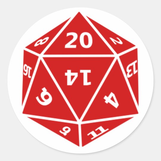 Twenty Sider Classic Round Sticker