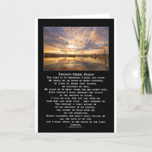 Twenty-Third Psalm Prayer Card