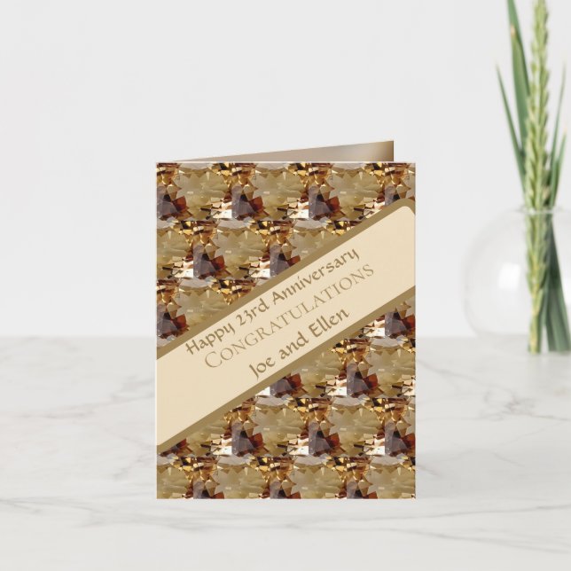 Twenty Third Wedding Anniversary, Topaz,   Card (Front)