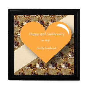 Twenty Third Wedding Anniversary, Topaz, Gift Box