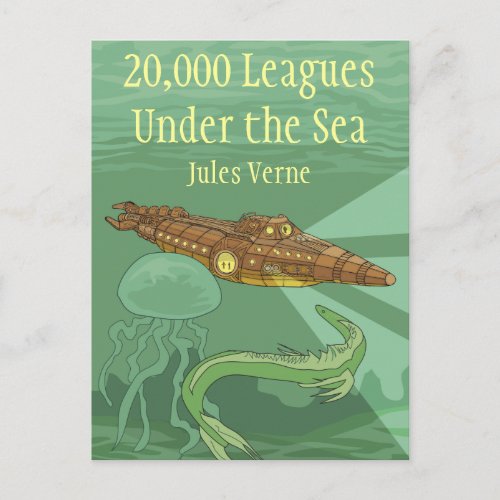Twenty Thousand Leagues Under the Sea_Jules Verne Postcard