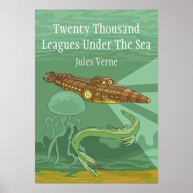Twenty Thousand Leagues Under The Sea- Jules Verne Poster (Front)