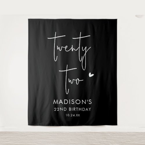 Twenty Two Minimalist 22nd Birthday Party