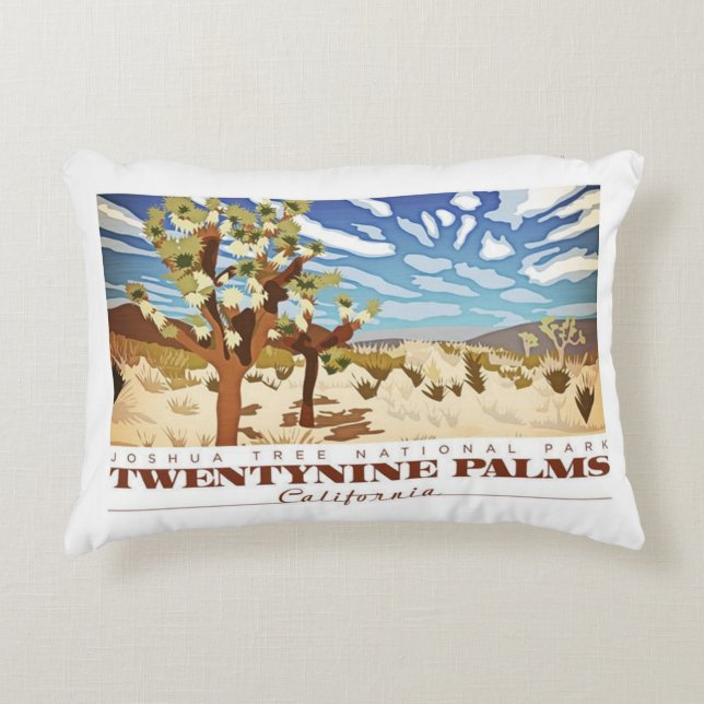 Twentynine Palms Califorina Decorative Pillow (Front)
