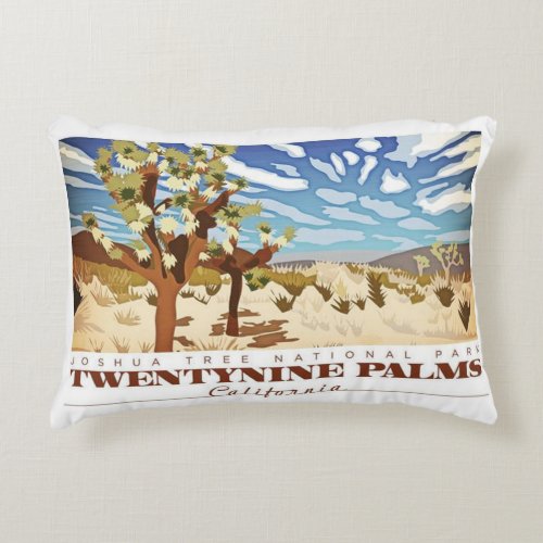 Twentynine Palms Califorina Decorative Pillow