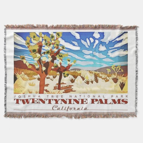 Twentynine Palms Califorina Throw Blanket