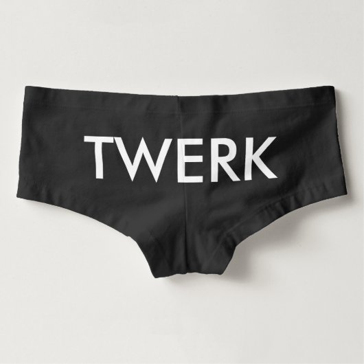 TWERK BLACK HOTPANTS BOYSHORTS (Back)