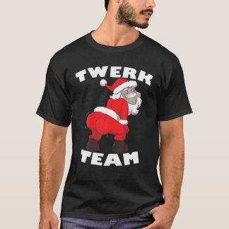 Twerk Team Santa Christmas Family Matching Pajamas T-Shirt