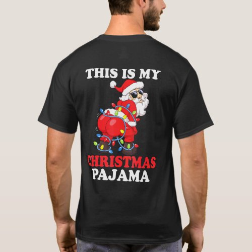 Twerking Santa Garland Lights This Is My Christmas T_Shirt