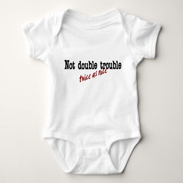 twice as nice baby bodysuit (Front)