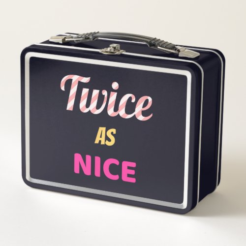 Twice As Nice Twice Kpop Christmas Metal Lunch Box