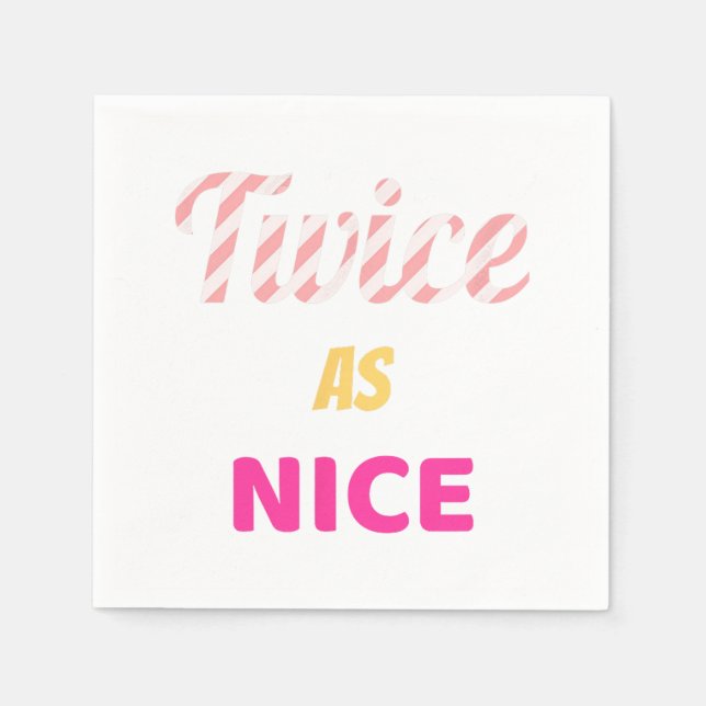 Twice As Nice Twice Kpop Christmas Napkins (Front)
