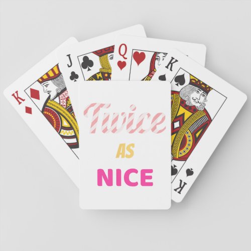 Twice As Nice Twice Kpop Christmas Playing Cards