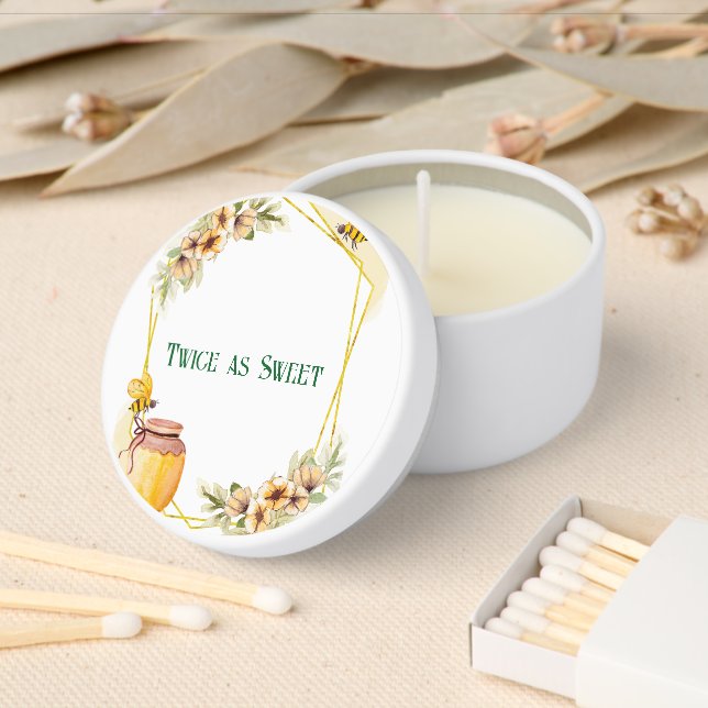 Twice as Sweet Twin Baby Shower Mini Candle Favors (Insitu)
