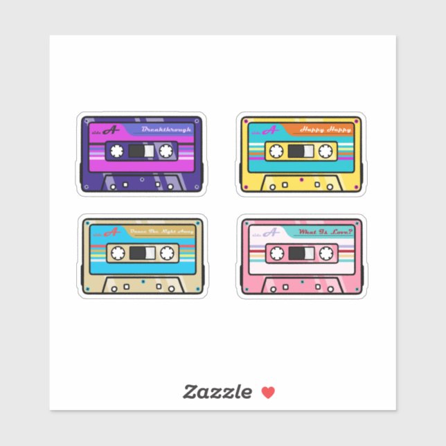 TWICE Cassette Tapes Sticker Pack ver.6 (Sheet)