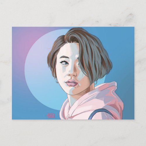 TWICE Chaeyoung Postcard Strawberry version