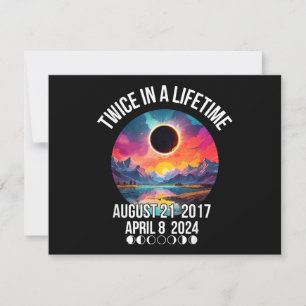 Twice in a Lifetime April 08 April 2024 GIft For Holiday Card