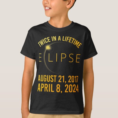 Twice In A Lifetime Solar Eclipse 2024 Total Eclip T_Shirt
