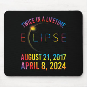 Twice In A Lifetime Solar Eclipse Shirt 2024 Tie D Mouse Pad