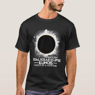 Twice In a Lifetime Total Solar Eclipse ILLINOIS 2 T-Shirt