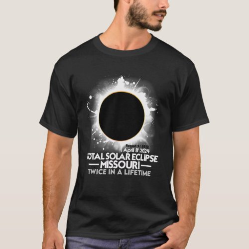Twice in a Lifetime Total Solar Eclipse Missouri 2 T_Shirt
