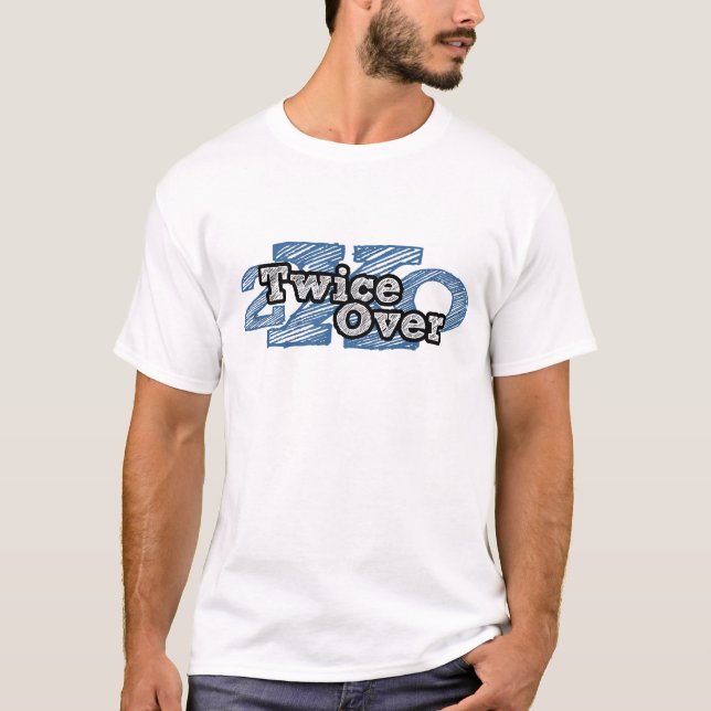 Twice Over T-White T-Shirt (Front)