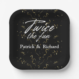 Twice the Fun Friends Joint Birthday Double Paper Plates