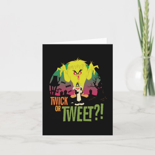 Twick or Tweet TWEETYâ  SYLVESTERâ Note Card