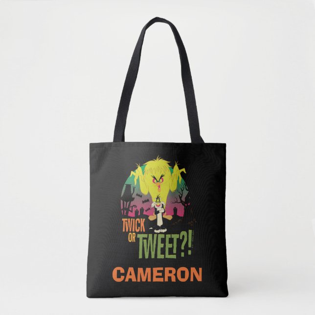 "Twick or Tweet" TWEETY™ & SYLVESTER™ Tote Bag (Front)
