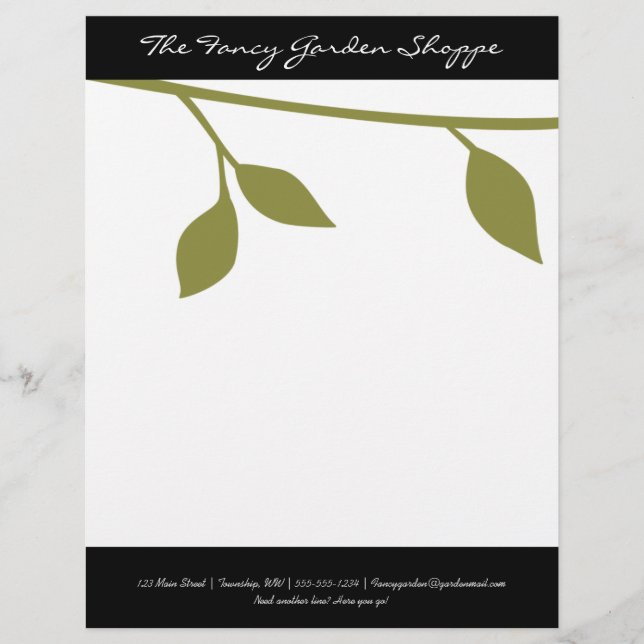 Twig and Leaf Letterhead (Front)