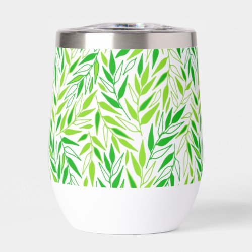 Twig Leaves Thermal Wine Tumbler