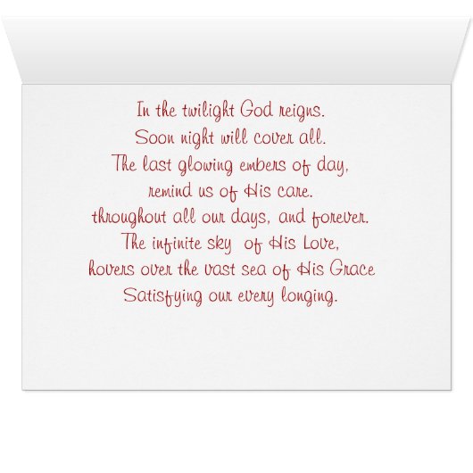 Twilight All Occasion Card (Inside Horizontal (Bottom))