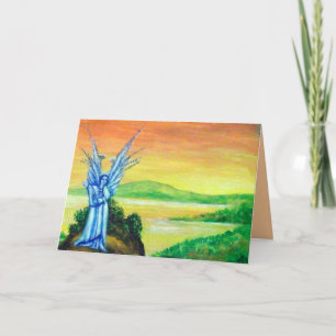 TWILIGHT ANGEL HOLIDAY CARD